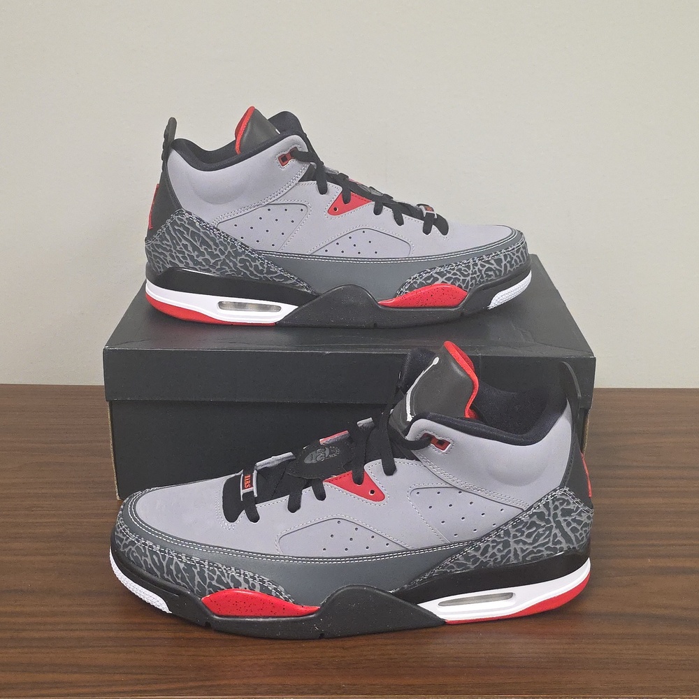 Air Jordan Son of Mars Low Cement Grey Gym Red Men's Size 14 580603-004 NEW